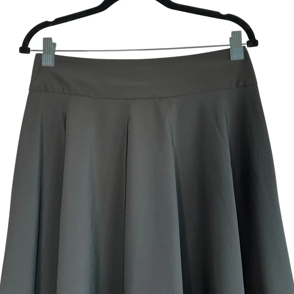 Belle Poque Womens A-Line Swing Skirt Black Size L Pinup Rockabilly Retro - Picture 2 of 8